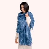 Powder Dakota Cosy Scarf In Navy
