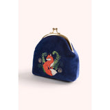 Powder Elegant Fox Velvet Coin Purse