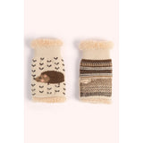 Powder Hedgehog Wrist Warmers In Cream