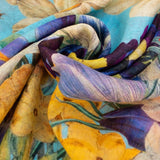 Powder Linen Cotton Scarf - Spring Flora