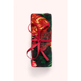 Powder Opulant Florals Jewellery Roll In Chocolate