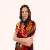 Powder Print Scarf Autumn Forest Friends