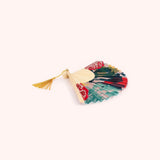 Powder Satin Fan In Exotic Leaves