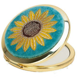 Powder Summer Sunflower Embroidered Mirror