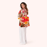 Powder Velvet Tote Bag - Fine Flowers In Red