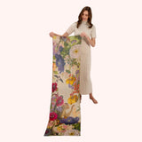 Powder Wool Wrap Scarf Autumn Posy In Multi