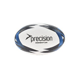 Precision Play Momentum Rugby Training Ball In White/Black/Blue