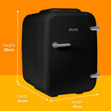 Abode Mini Fridge In Black 4L