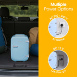 Abode Mini Fridge In Blue 4L