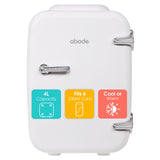 Abode Mini Fridge In White 4L