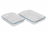 Pyrex Essential 2 Piece Rectangle Roaster Set