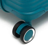 Qubed Data 74cm 4-Wheel Expandable Suitcase In Teal