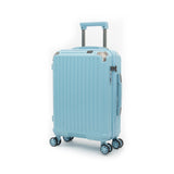 Qubed Guarded 55cm 4-Wheel Cabin Case In Sky Blue