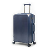 Qubed Guarded 68cm 4-Wheel Expandable Suitcase In Navy