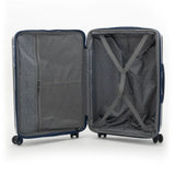 Qubed Guarded 68cm 4-Wheel Expandable Suitcase In Navy