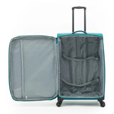 Qubed Polar 75cm 4-Wheel Expandable Suitcase In Teal