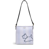 Radley Palace Gardens Stripe Small Ziptop Crossbody in Chalk