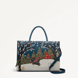 Radley An Ice Day Medium Ziptop Grab Bag In Teal