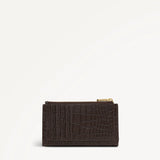 Radley Coin Street Medium Ziptop Purse in Dark Oak