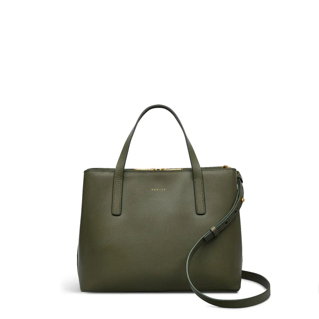 Radley Dukes Place Medium Ziptop Grab in Dark Olive