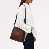 Radley Dukes Place Texure Medium Compartment Cross Body in Chocolate