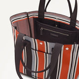 Radley Hadleigh Place Cabana Stripe Large Open Top Tote In Steel