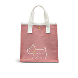 Radley Heritage Dog Outline Small Open Top Grab Bag In Pink