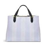 Radley Palace Gardens Stripe Medium Ziptop Multiway in Chalk