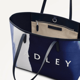 Radley Southwell Gardens - Stripe Large Open Top Tote In Ink