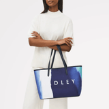 Radley Southwell Gardens - Stripe Large Open Top Tote In Ink