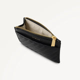 Radley The Belsize Quilt Small Zip Card & Coin Holder in Black