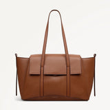 Radley The Chancery Medium Flapover Shoulder In Cognac