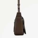 Radley Westwell Lane Small Flapover Cross Body Bag in Coffee