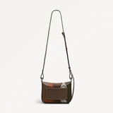 Radley Westwell Lane Small Flapover Cross Body Bag in Coffee