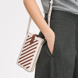 Radley Willis Street Stripe Medium Phone Crossbody in Salt