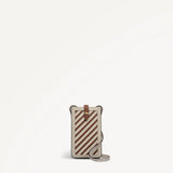 Radley Willis Street Stripe Medium Phone Crossbody in Salt
