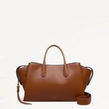 The Romilly Large Ziptop Grab In Cognac