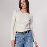 Rag & Bone Audrina Wool Crew in Off White