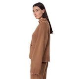 Rag & Bone Danica Polo Sweater In Camel