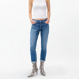 rag & bone Dre Low-rise Slim Boyfriend Jean in Julienne Blue