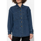 Rag & Bone Drop-Shoulder Button-Up Denim Jacket