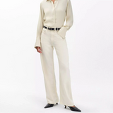 Rag & Bone Logan Wide-Leg Jeans Featherweight in Ecru