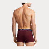 Polo Ralph Lauren Classic Stretch-Cotton Trunk 3-Pack in Hrvd Wine/Navy/Hnt Gr