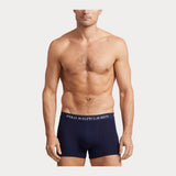 Polo Ralph Lauren Classic Stretch-Cotton Trunk 3-Pack in Hrvd Wine/Navy/Hnt Gr