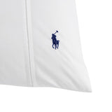 Ralph Lauren Player White Pillowcase Pair Square 65x65