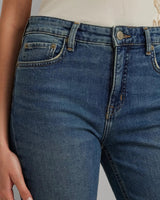 Lauren Ralph Lauren High-Rise Straight Ankle Jean In Dusk Indigo Wash