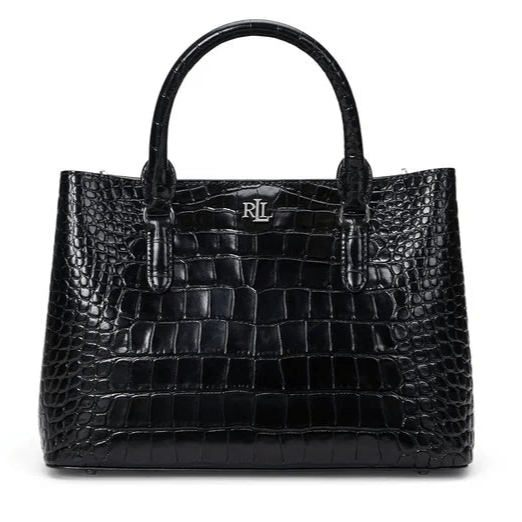 Lauren Ralph Lauren Holiday Marcy 26 Satchel In Black