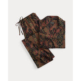 Lauren Ralph Lauren Paisley Cotton-Blend Sateen Sleep Set in Black Paisley