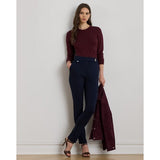 Lauren Ralph Lauren Ponte Ankle Trouser In Lauren Navy