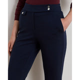 Lauren Ralph Lauren Ponte Ankle Trouser In Lauren Navy